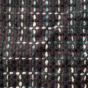 LOFT Tweed Black and Pastel Size  8 Mini Skirt New With Tags Coquette